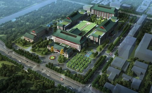 北京八大处整形外科医院外观俯视图