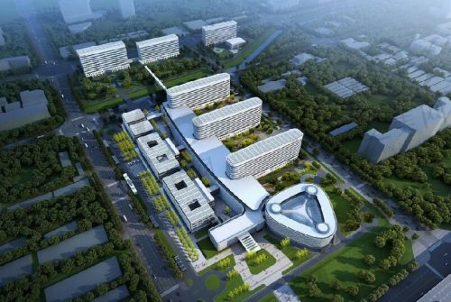 北京天坛医院俯视环境图