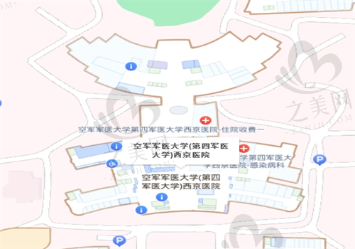 西安四医大眼科医院地图