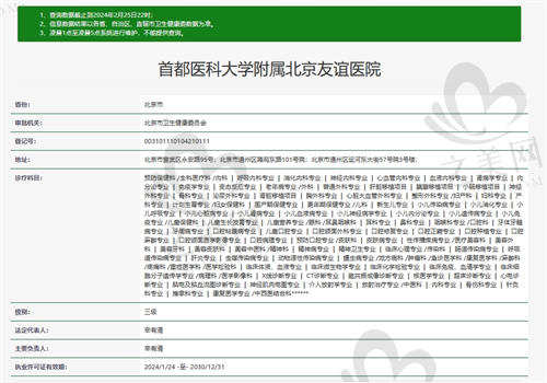 北京友谊医院眼科资质