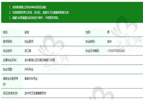 丽水心艺医疗美容赵俊医生怎么样