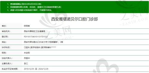 西安诺贝尔口腔门诊部正规吗