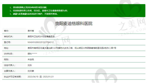 贵阳麦迪格眼科医院正规吗