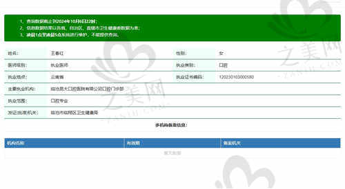 临沧昆大口腔医院王春红医生怎么样